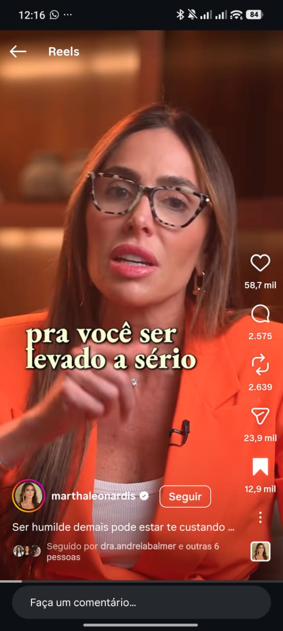 Reel sobre mercado de trabalho